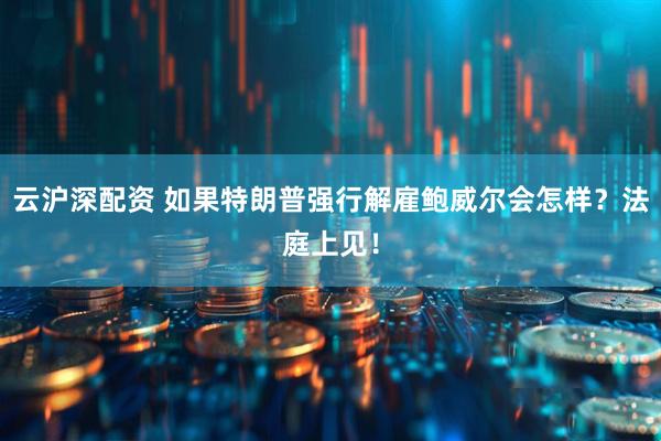 云沪深配资 如果特朗普强行解雇鲍威尔会怎样？法庭上见！