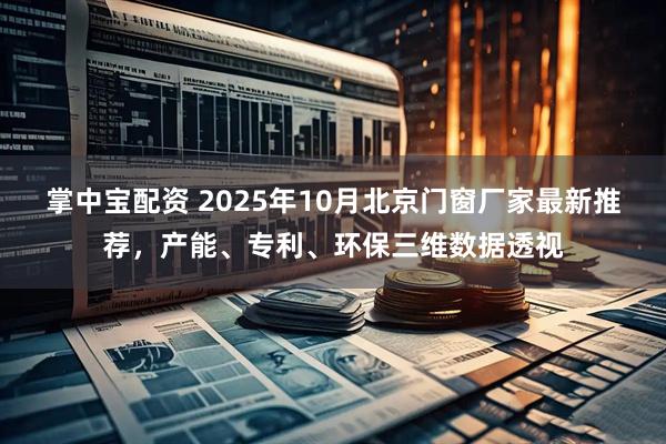 掌中宝配资 2025年10月北京门窗厂家最新推荐，产能、专利、环保三维数据透视